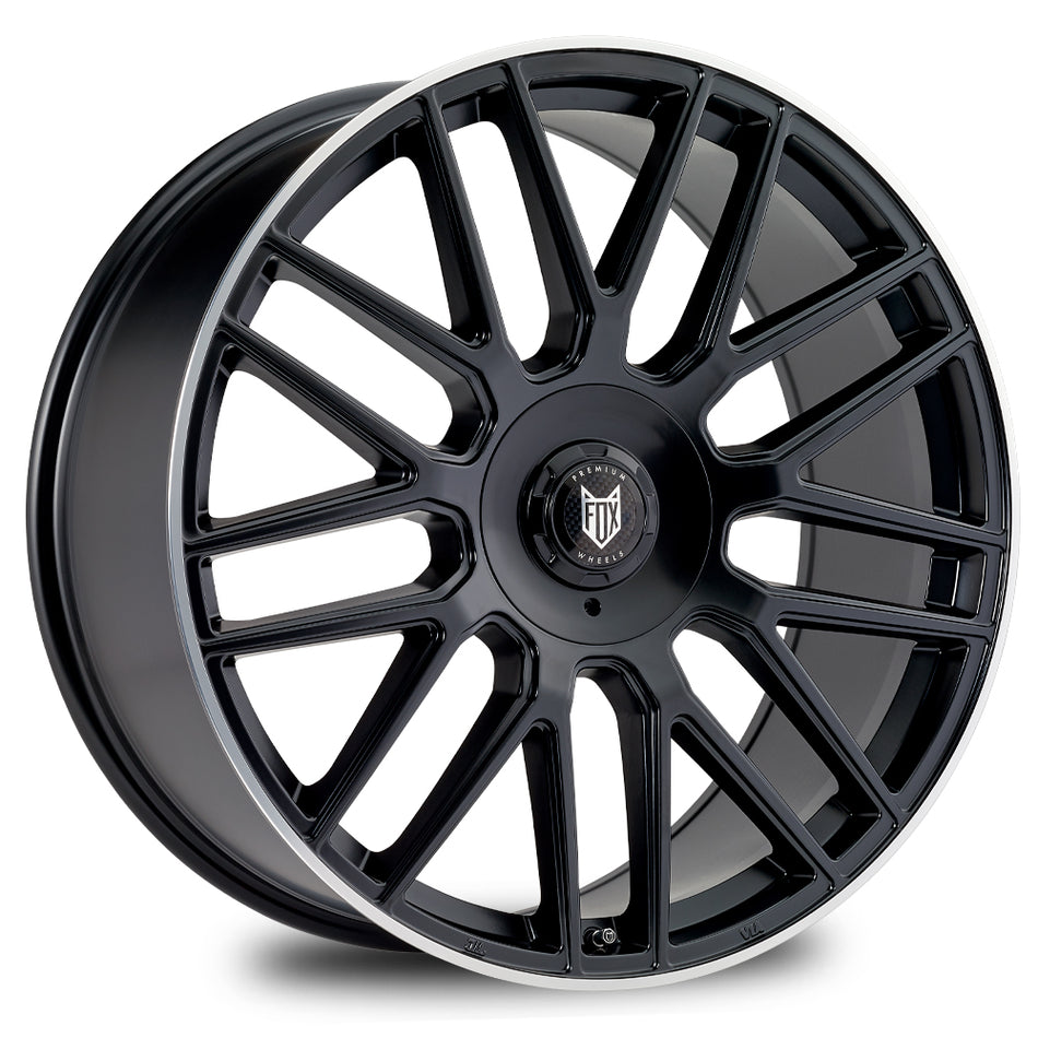 FOX VR3 18x7.5 ET40 5x112 Satin Black Pol Lip