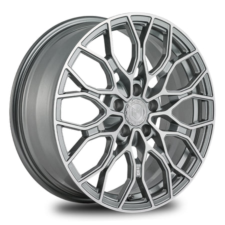 FOX FG9 18x7.5 ET45 5x112 Grey Machine Face