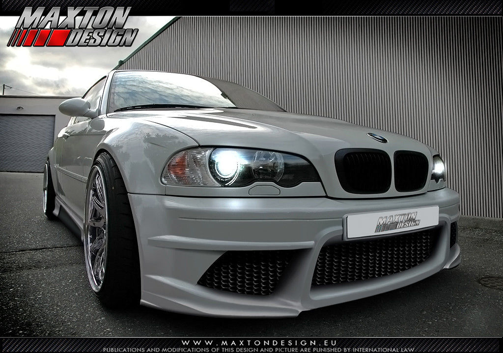 Maxton Design Front Bumper Bmw 3 E46 - 4 Door Saloon < Generation V > - BM-3-46-F5SA - Image 1