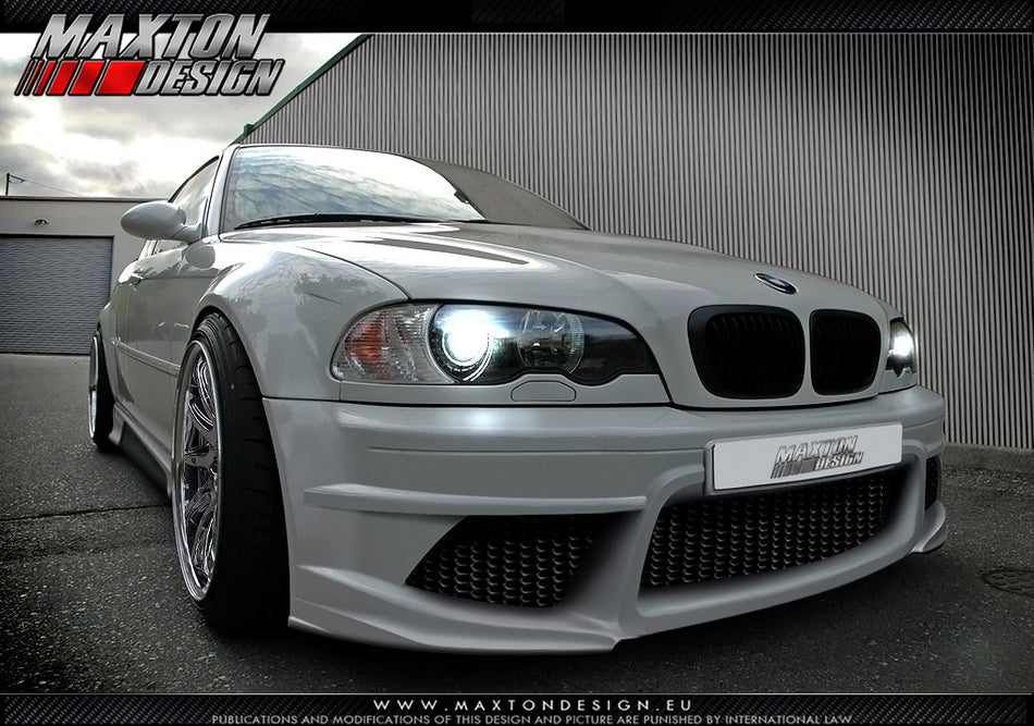 Maxton Design Front Bumper Bmw 3 E46 - 4 Door Saloon < Generation V > - BM-3-46-F5SA - Image 1