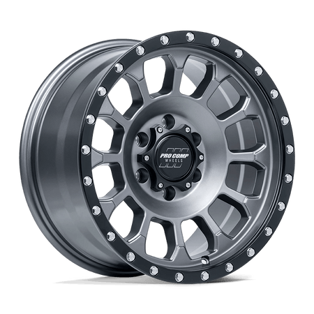 Pro Comp Alloys PA34 ROCKWELL 17x8.5 ET0 5x127 Matte Graphite w/ Black Lip