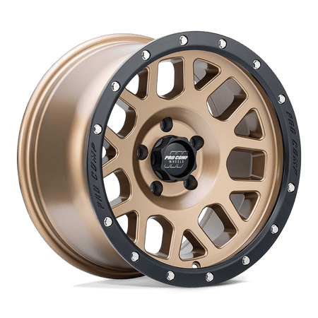 Pro Comp Alloys PA40 VERTIGO 17x9 ET-6 6x139.7 Matte Bronze w/ Black Lip