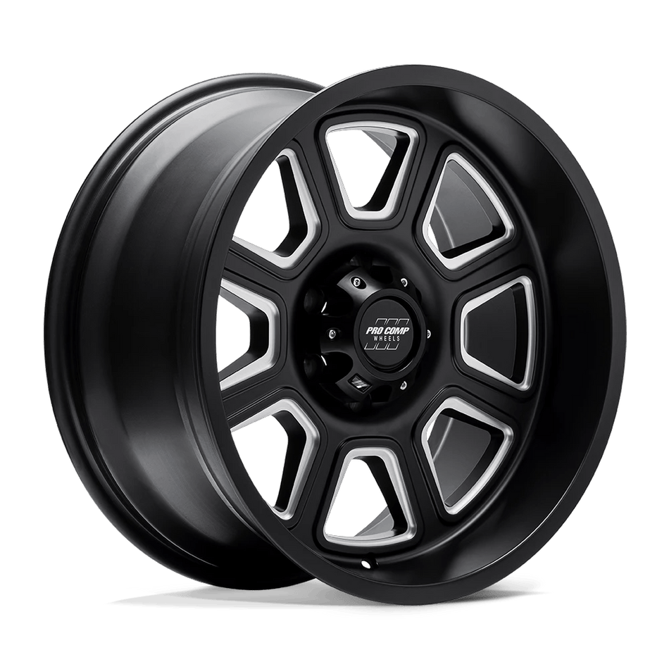 Pro Comp Alloys PA064 GUNNER 20x10 ET-18 8x180 Satin Black Milled