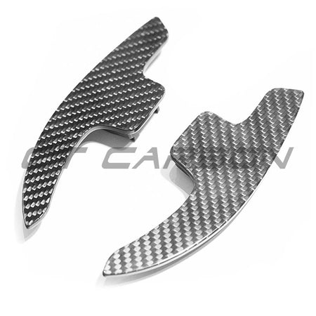 AUDI A3/S3/RS3 8Y RS6 C8 CARBON FIBRE SHIFTER PADDLES - V1-Accessories-CT CARBON-CT Carbon - High-quality carbon fiber and gloss black aerodynamic parts for premium sports and luxury vehicles.
