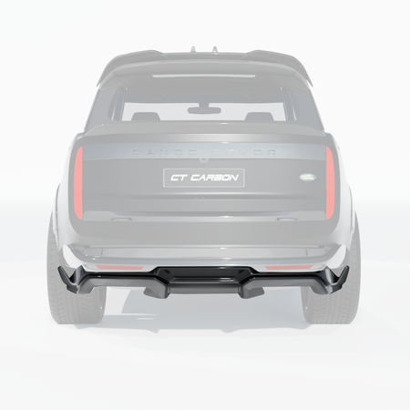 RANGE ROVER L460 2022+ CARBON FIBRE DIFFUSER - CT DESIGN-Diffuser-CT CARBON-CT Carbon - High-quality carbon fiber and gloss black aerodynamic parts for premium sports and luxury vehicles.