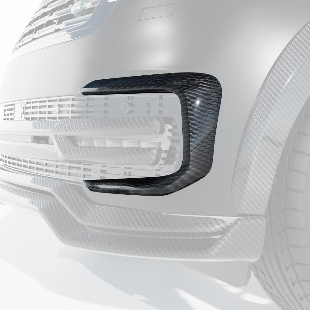 RANGE ROVER L460 2022+ CARBON FIBRE FRONT BUMPER TRIM - CT DESIGN