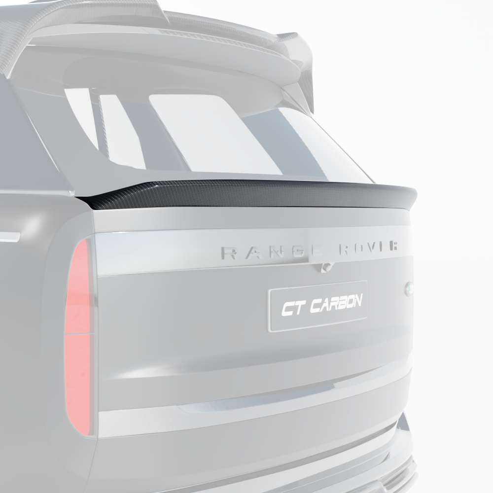 RANGE ROVER L460 2022+ CARBON FIBRE MIDDLE SPOILER - CT DESIGN-Spoiler-CT CARBON-CT Carbon - High-quality carbon fiber and gloss black aerodynamic parts for premium sports and luxury vehicles.