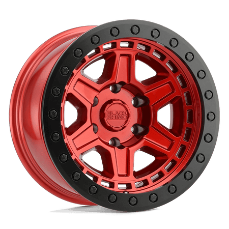 Black Rhino Hard Alloys RENO 17x9 ET0 5x127 Candy Red w/ Black Ring