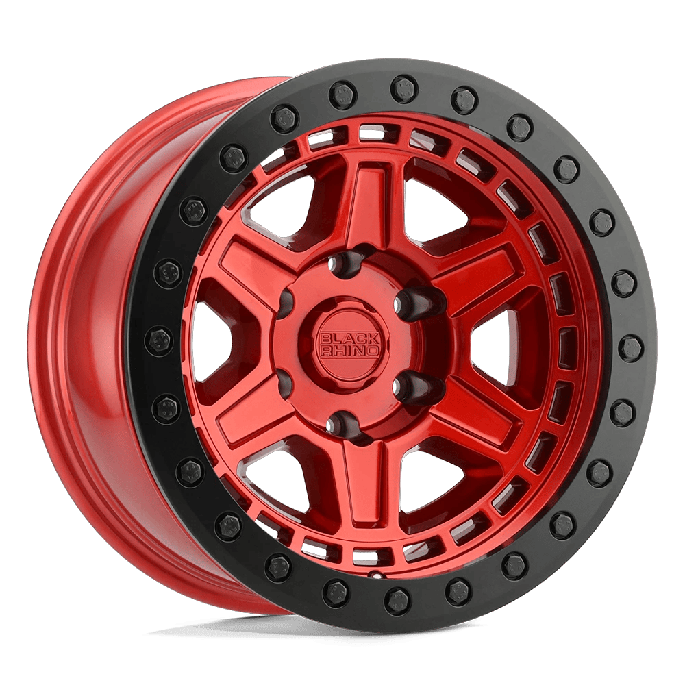 Black Rhino Hard Alloys RENO 18x9.5 ET18 6x114.3 Candy Red w/ Black Ring