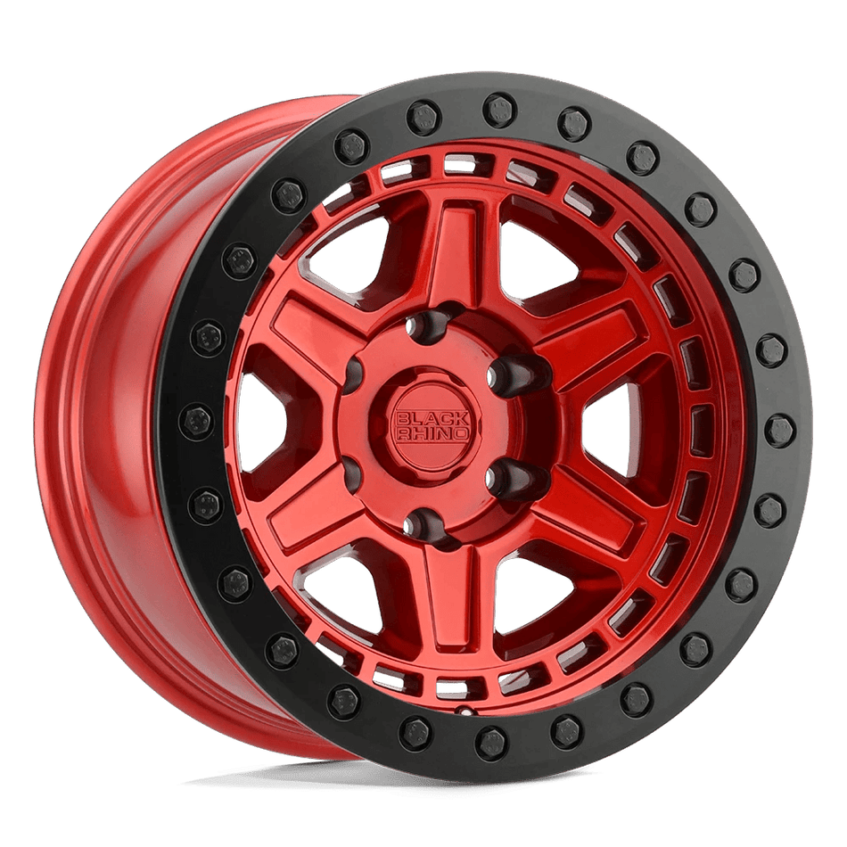 Black Rhino Hard Alloys RENO 18x9.5 ET18 6x114.3 Candy Red w/ Black Ring