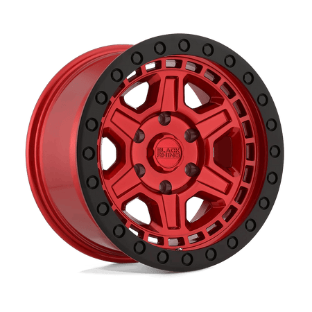 Black Rhino Hard Alloys RENO 17x9 ET0 6x139.7 Candy Red w/ Black Ring
