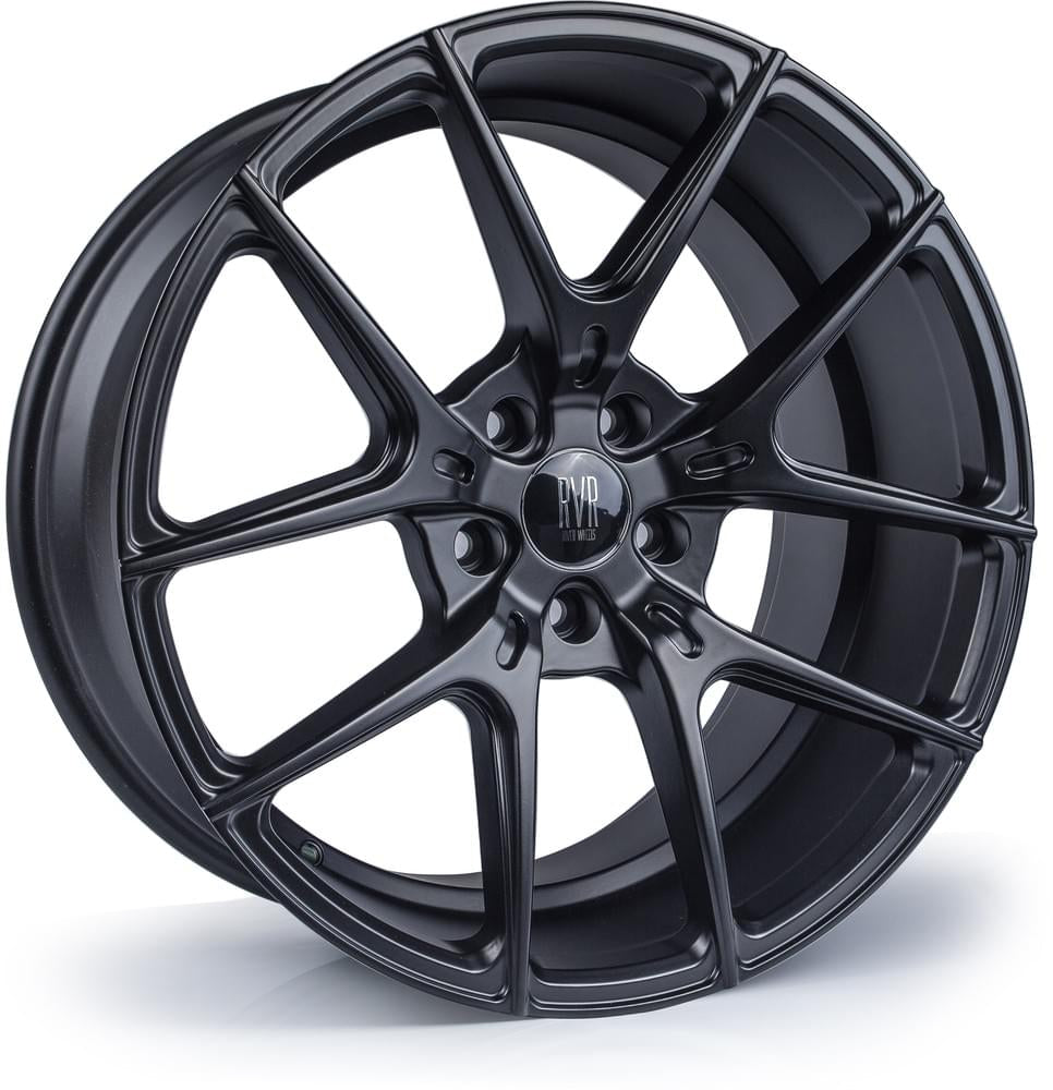 River R9 22x9 ET35 5x112 Matt Black
