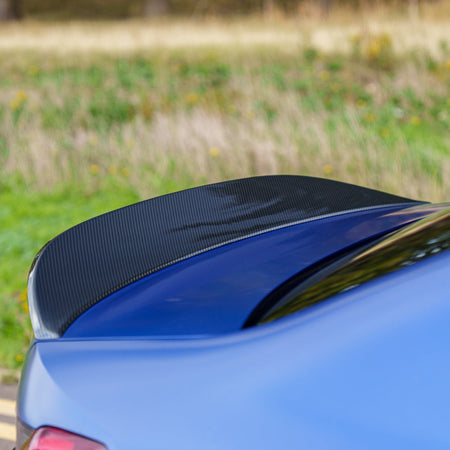 BMW G80 M3 & G20 3 SERIES CARBON FIBRE SPOILER - CT DESIGN V2-Spoiler-CT CARBON-CT Carbon - High-quality carbon fiber and gloss black aerodynamic parts for premium sports and luxury vehicles.