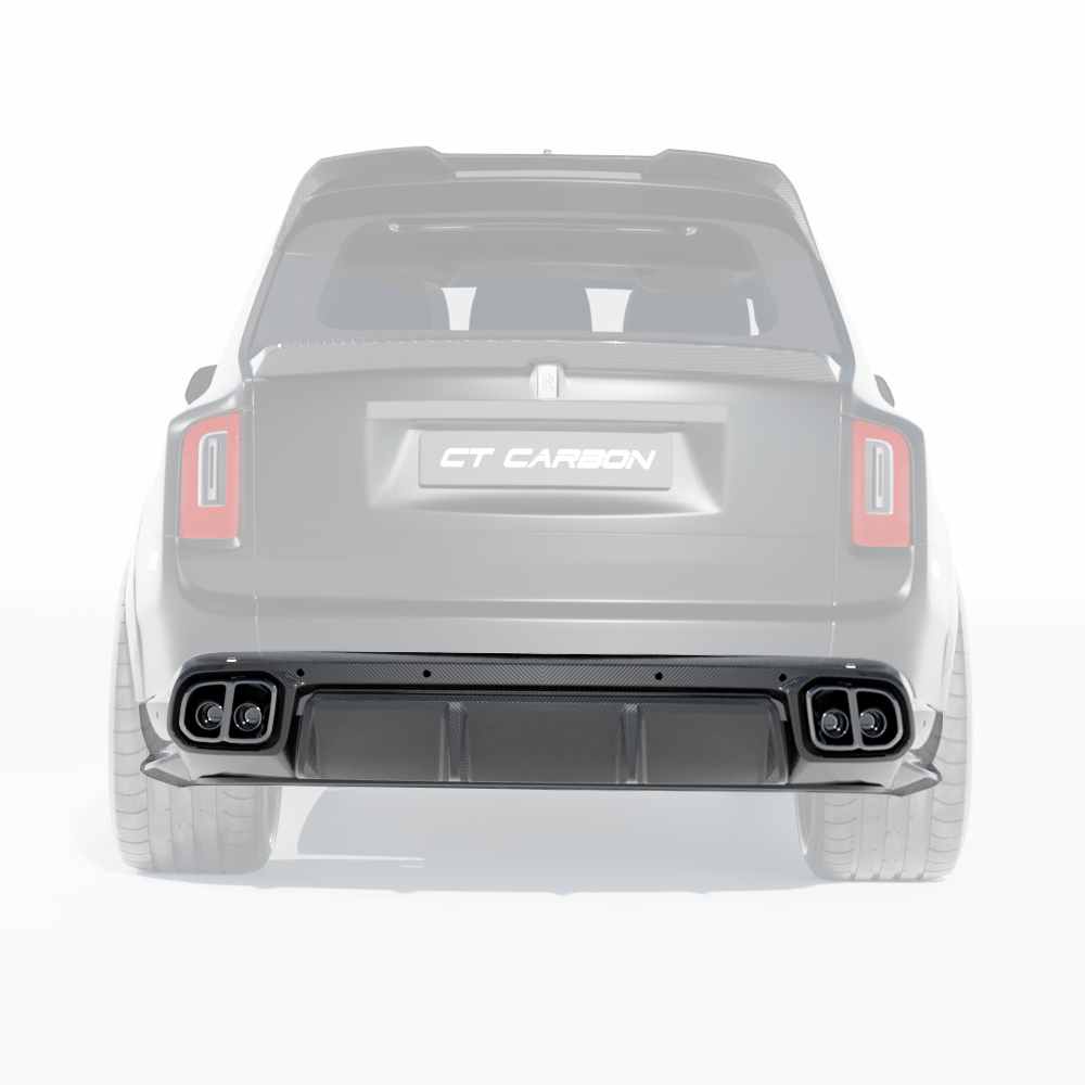 ROLLS ROYCE CULLINAN CARBON FIBRE DIFFUSER AND TIPS - CT DESIGN