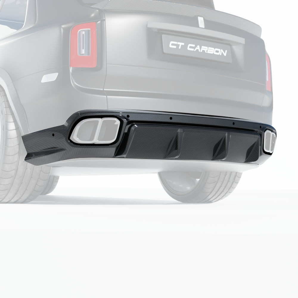 ROLLS ROYCE CULLINAN CARBON FIBRE DIFFUSER AND TIPS - CT DESIGN