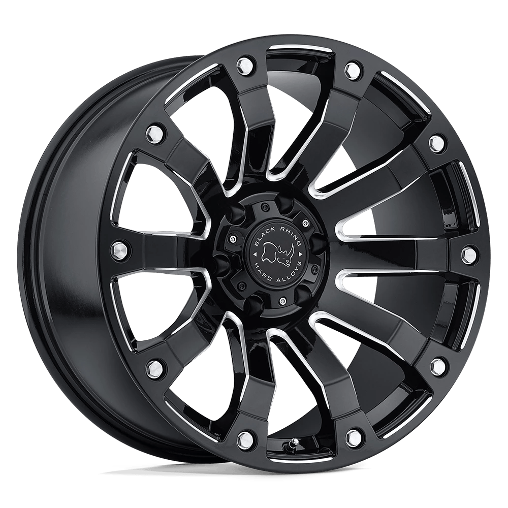 Black Rhino Hard Alloys SELKIRK 20x10 ET-12 5x139.7 Gloss Black Milled