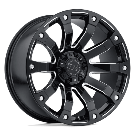 Black Rhino Hard Alloys SELKIRK 20x10 ET-12 5x139.7 Gloss Black Milled