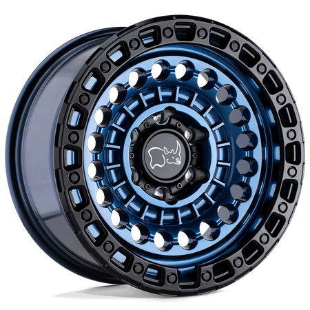 Black Rhino Hard Alloys SENTINEL 17x8.5 ET-18 8x165.1 Cobalt Blue w/ Black Ring