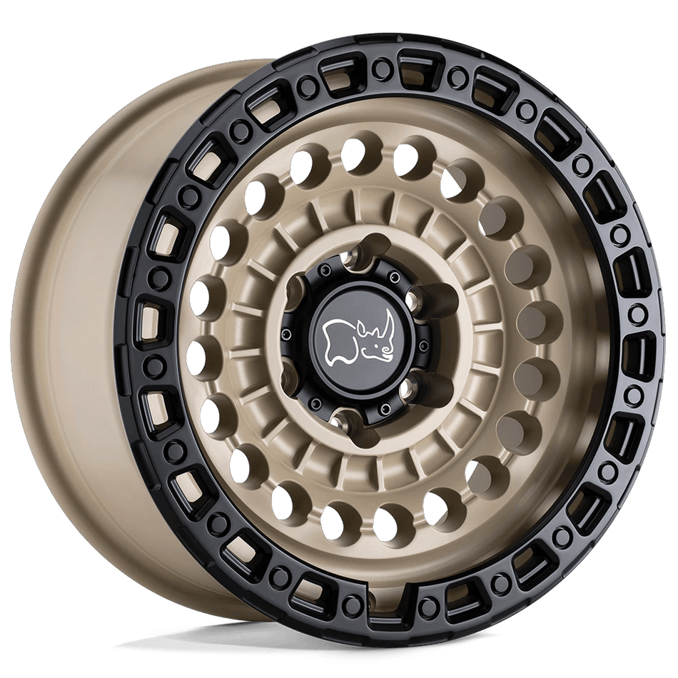 Black Rhino Hard Alloys SENTINEL 17x8.5 ET0 8x165.1 Desert Sand w/ Black Ring