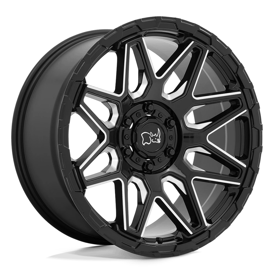 Black Rhino Hard Alloys SHOCKWAVE 20x9.5 ET12 6x135 Gloss Black Milled
