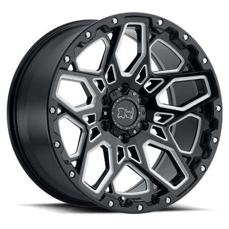 Black Rhino Hard Alloys SHRAPNEL 20x9.5 ET12 5x150 Gloss Black Milled