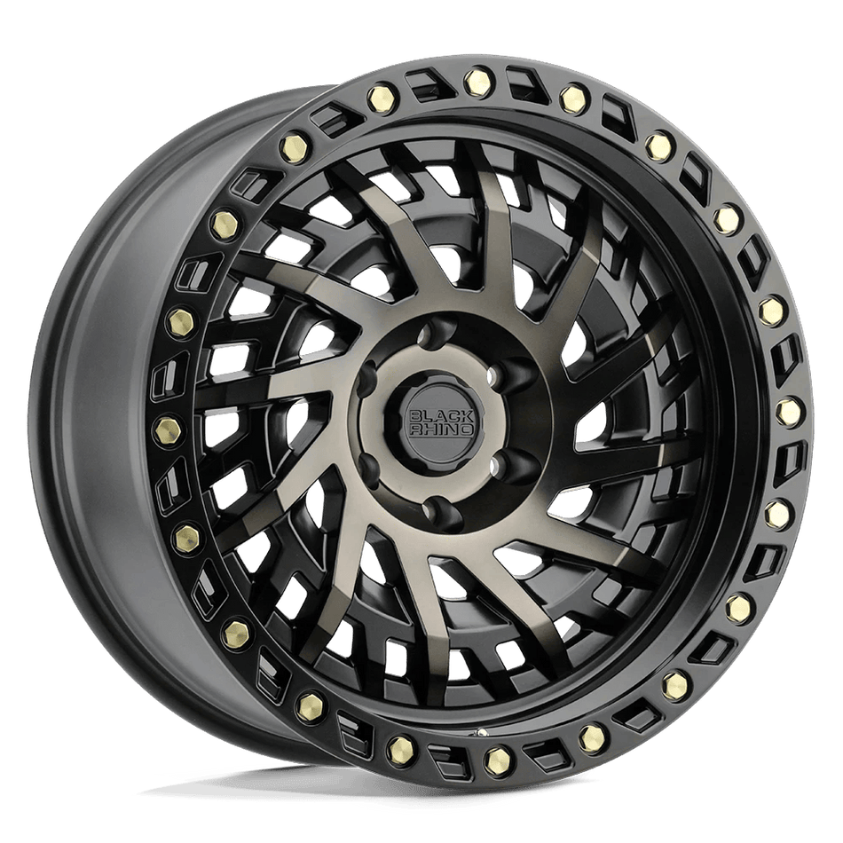 Black Rhino Hard Alloys SHREDDER 20x9.5 ET-12 6x139.7 Matte Black w/ Machined Dark Tint