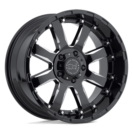 Black Rhino Hard Alloys SIERRA 17x9 ET0 5x139.7 Gloss Black Milled