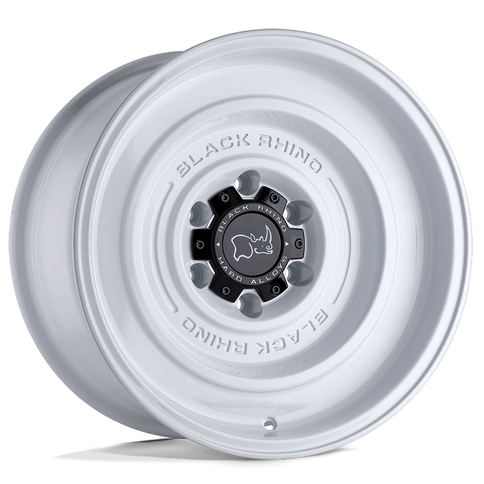 Black Rhino Hard Alloys SOLID 17x9.5 ET-18 5x127 Gloss White