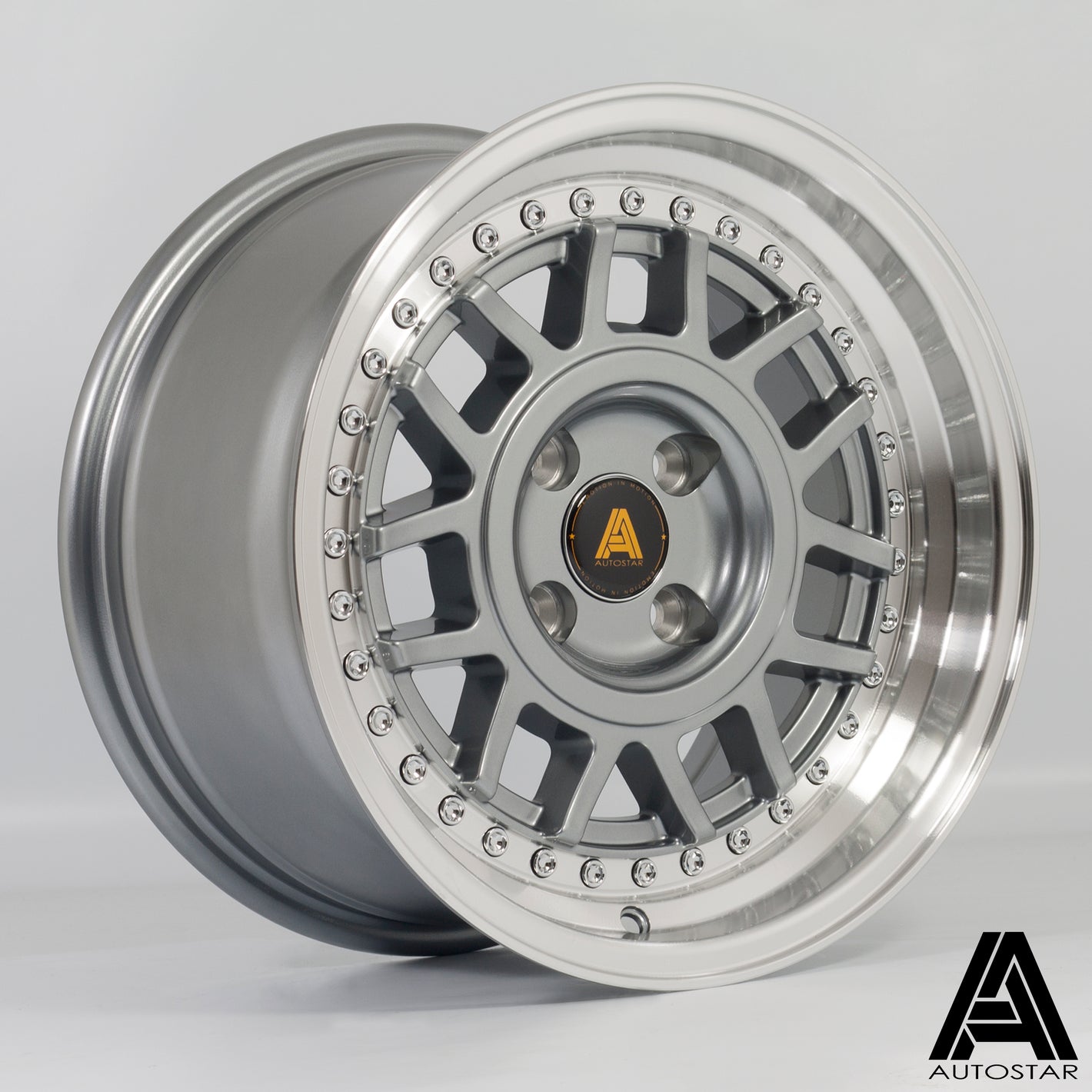 Autostar Storm 15x8 ET25 4x100 RLGunmetal