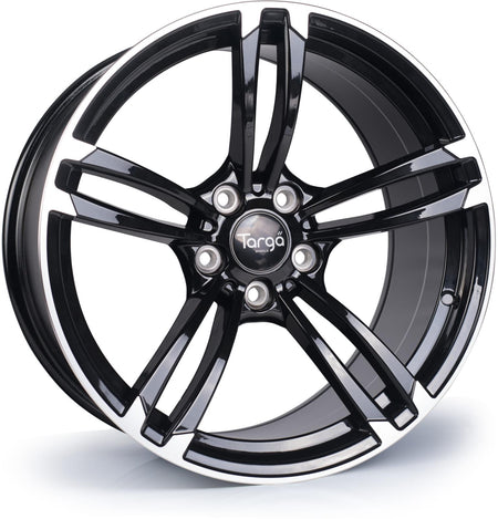 Targa TG1 19x8.5 ET35 5x120 Gloss Black / Polished Face