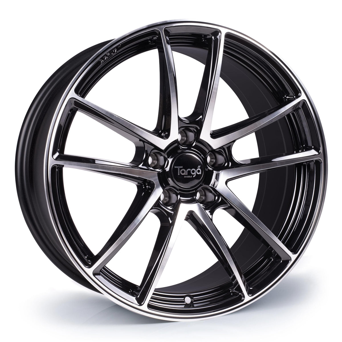 Targa TG5-FF 19x8 ET42 5x112 Gloss Black / Polished Face