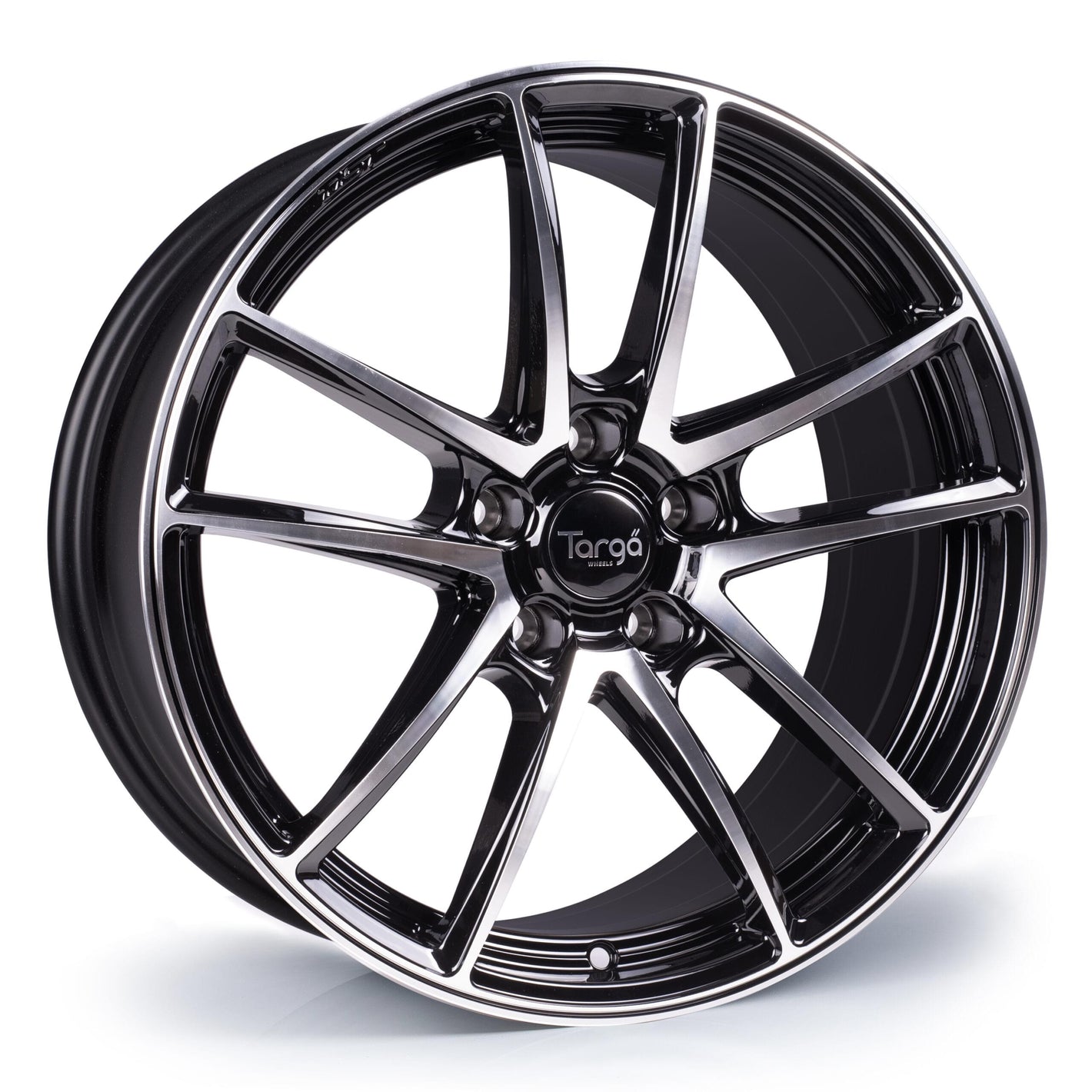 Targa TG5-FF 19x8.5 ET40 5x120 Gloss Black / Polished Face