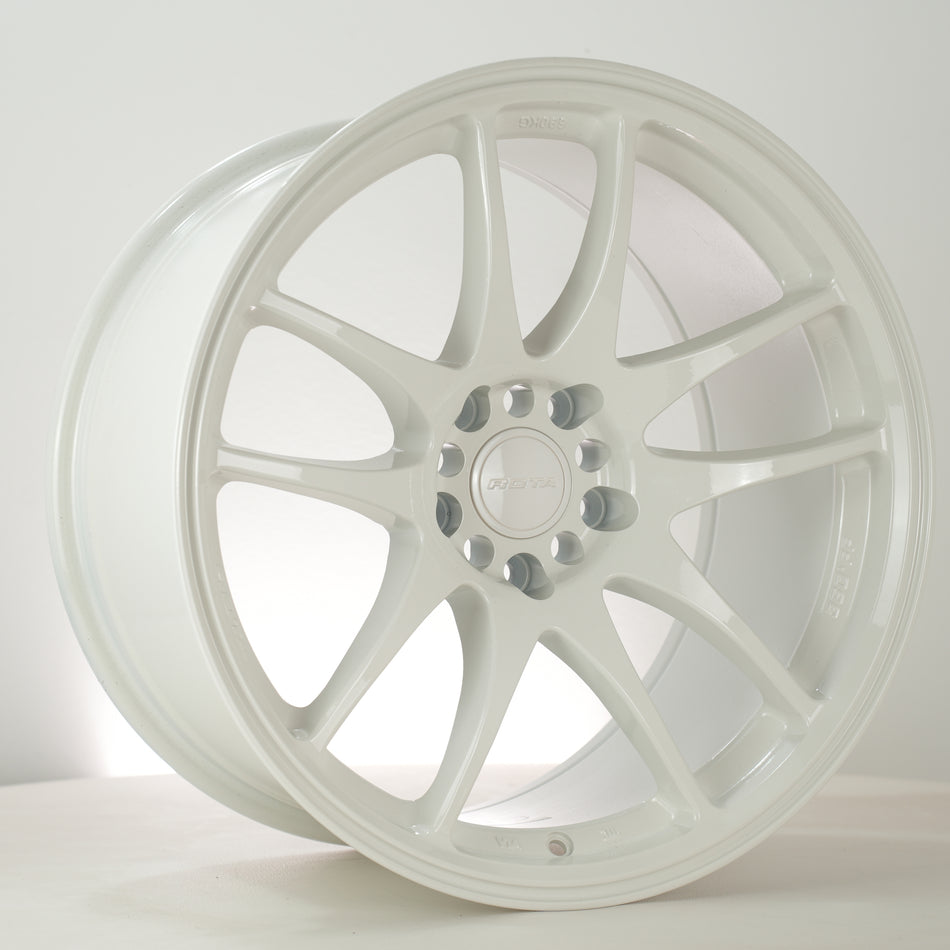 Rota Torque FF 18x9.5 ET17 5x114.3 White