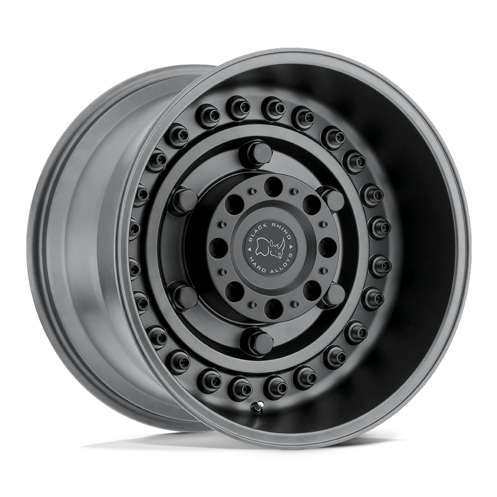 Black Rhino Hard Alloys ARMORY 20x12 ET-44 8x165.1 Gun Black
