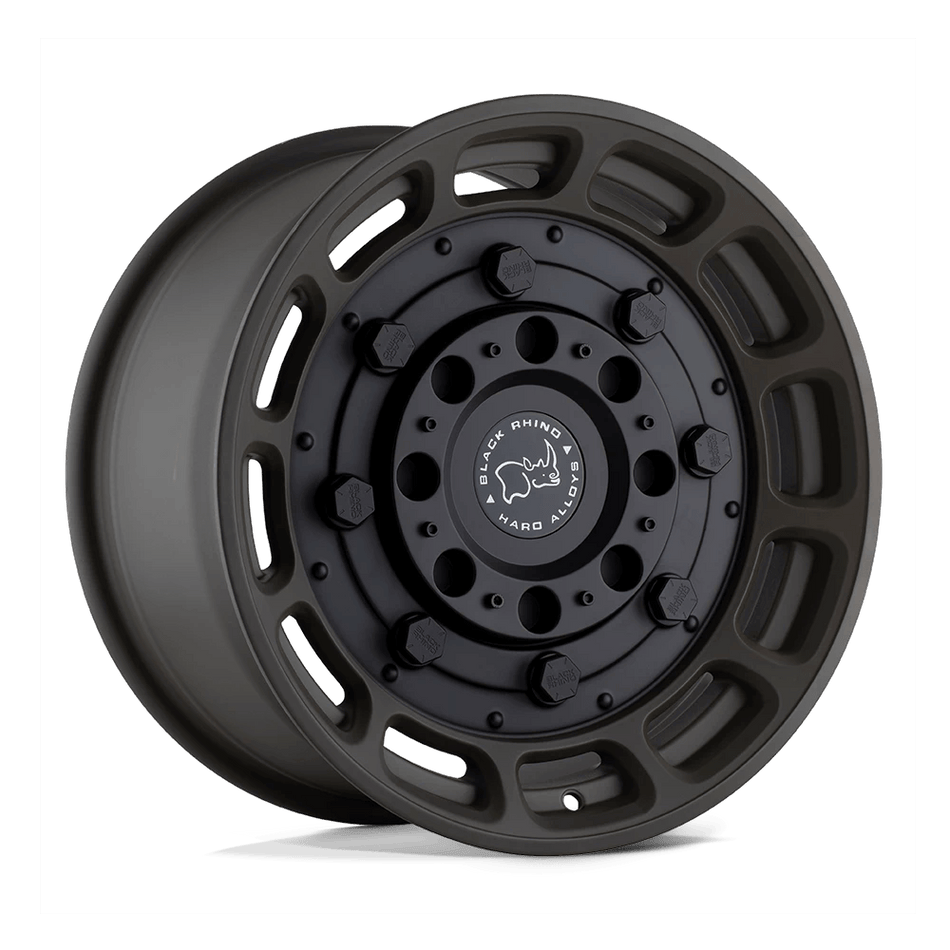 Black Rhino Hard Alloys WARTHOG 20x9.5 ET2 5x127 Matte Olive Dab Green w/ Black Center