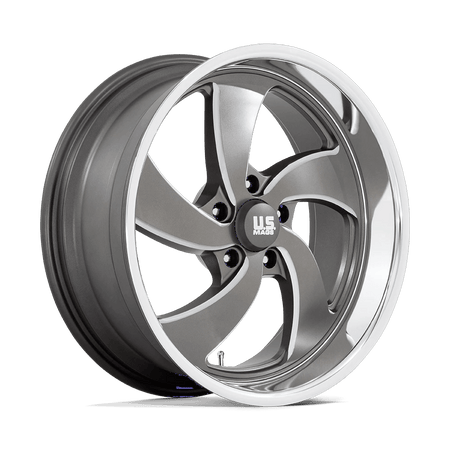 US Mag 1PC U133 DESPERADO 20x9.5 ET1 5x127 Anthracite Milled w/ Diamond Cut Lip