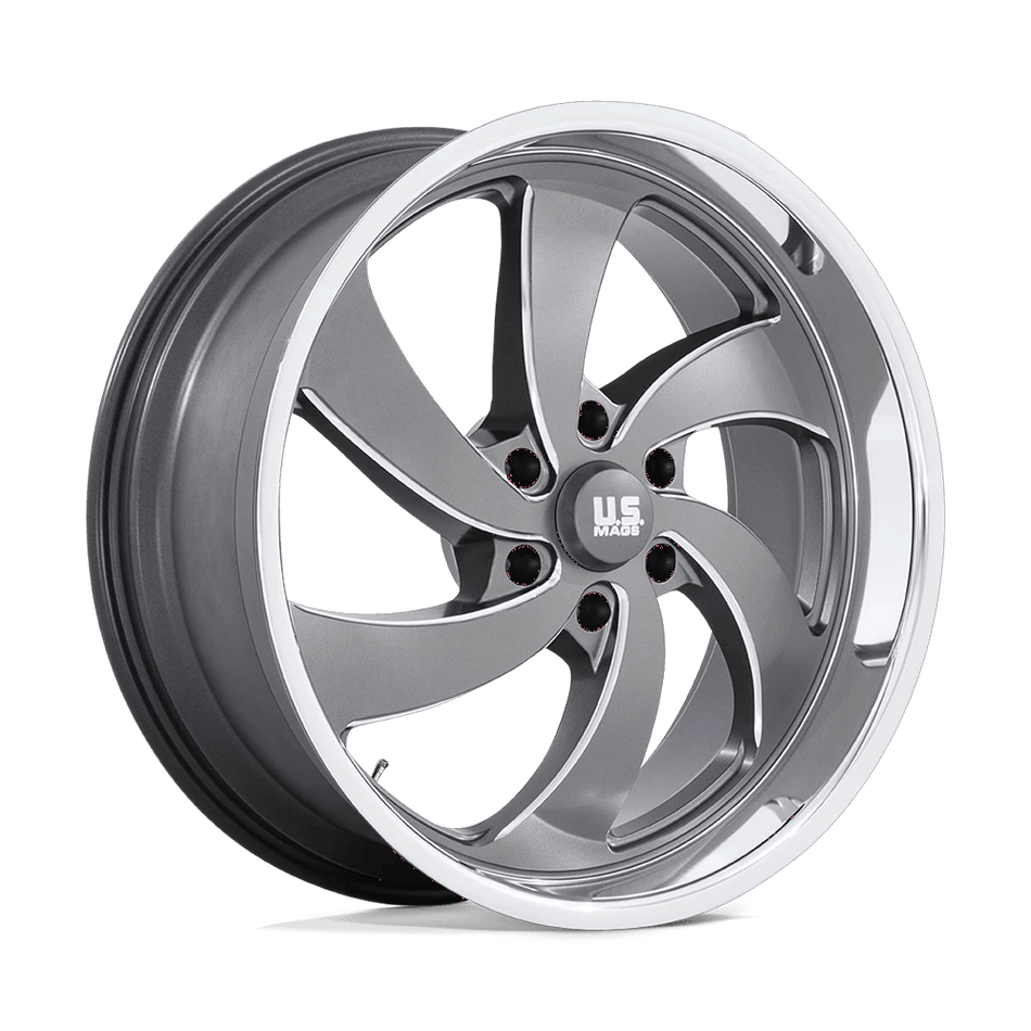 US Mag 1PC U133 DESPERADO 22x9 ET25 6x135 Anthracite Milled w/ Diamond Cut Lip