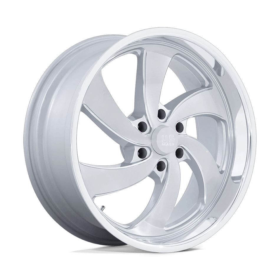 US Mag 1PC U134 DESPERADO 22x10 ET25 6x139.7 Silver Brushed Face Milled Diamond Cut Lip