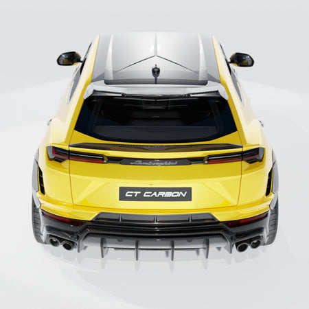 back of lamborghini urus performante ct design full carbon fibre kit