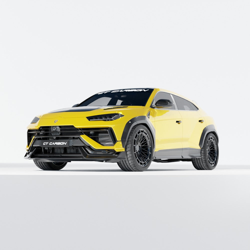 front-side of lamborghini urus performante ct design full carbon fibre kit