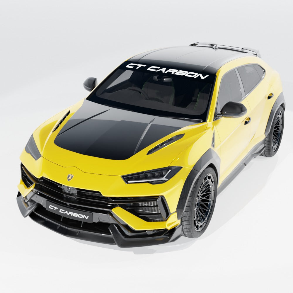 front-side of lamborghini urus performante ct design full carbon fibre kit