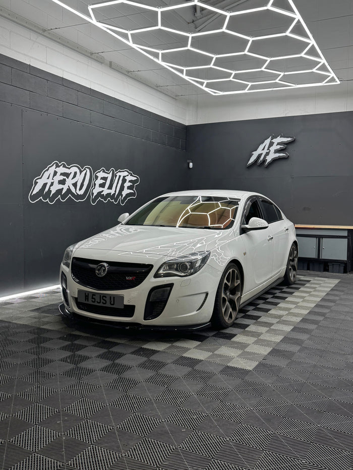 Vauxhall Insignia VXR front three-quarter view after front splitter fitment