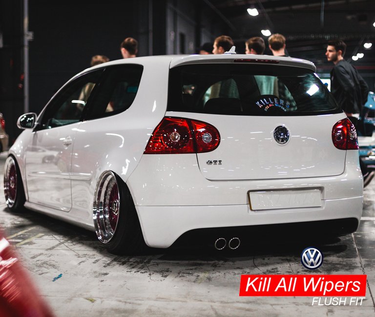 Volkswagen Golf MK5 rear wiper delete kit fitted – flush smooth OEM+ finish by Kill All Wipers