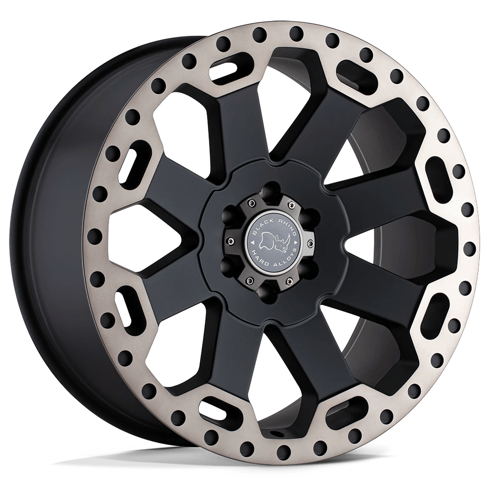 Black Rhino Hard Alloys WARLORD 18x9 ET0 5x139.7 Matte Black w/ Machined Dark Tint