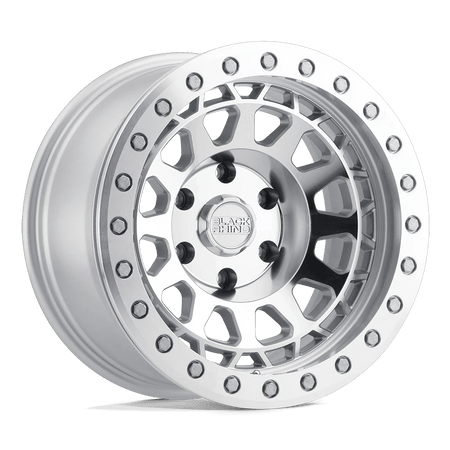 Black Rhino Hard Alloys PRIMM 17x9 ET0 5x127 Silver w/ Mirror Face & Machined Ring