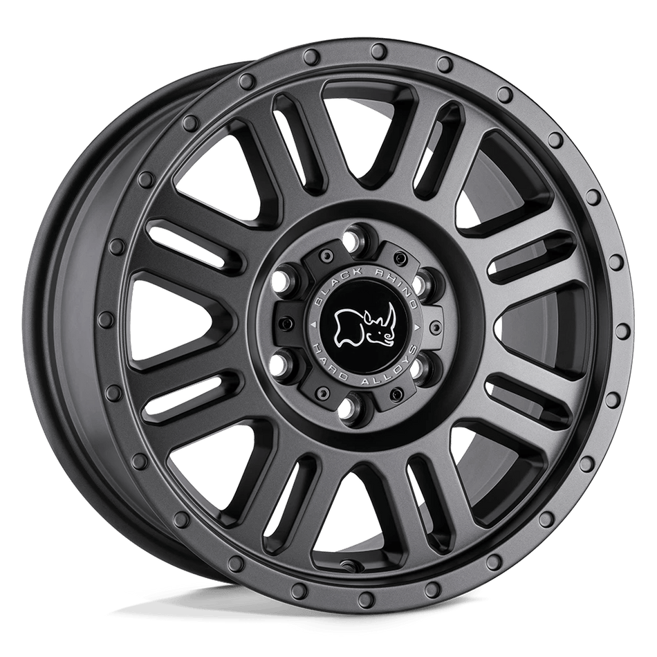Black Rhino Hard Alloys YELLOWSTONE 17x8 ET45 6x130 Matte Gunmetal