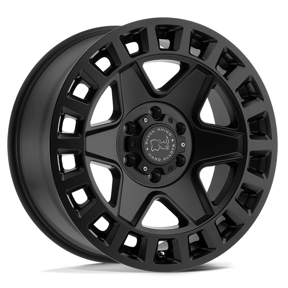 Black Rhino Hard Alloys YORK 17x8 ET52 6x130 Matte Black