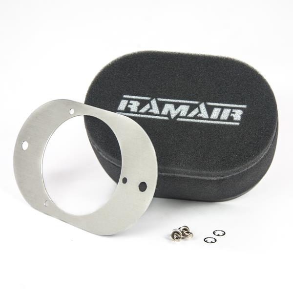 Ramair RS2-253-402 - Carb Air Filter With Baseplate Weber 23/32 TLD 40mm Internal Height