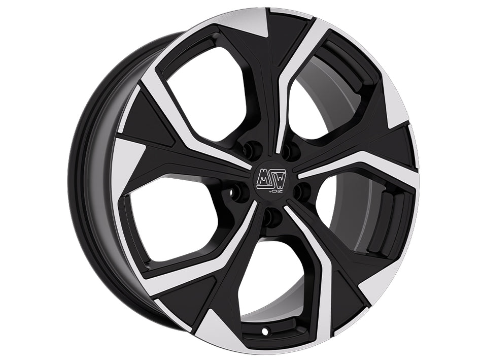 MSW 43 19x8 ET45 5x112 GLOSS BLACK FULL POLISHED