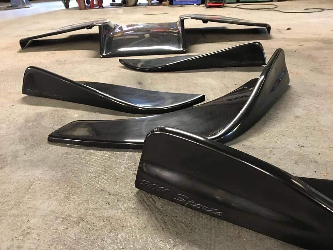 HM Sports Universal Front Bumper Short Canards – Aero Elite